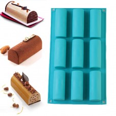 Factory Make 9-Cavity Twinkies Mousse Silicone Dessert Baking  Mold