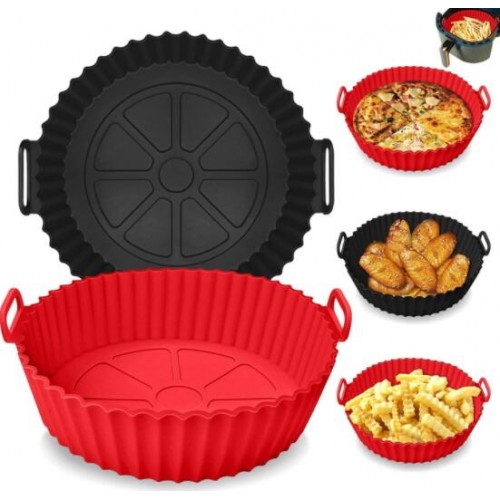 Factory Production Customised Logo Multi-Colored Silicone Air Fryer by Kinshing – Professional Bakeware Manufacturer in China