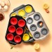 Factory Production Food Grade 12-Cup Collapsible Cupcake Muffin Silicone Cake Molds by Kinshing – Professional Bakeware Manufacturer in China