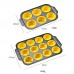 Factory Production Food Grade 12-Cup Collapsible Cupcake Muffin Silicone Cake Molds by Kinshing – Professional Bakeware Manufacturer in China