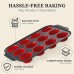 Factory Production Food Grade 12-Cup Collapsible Cupcake Muffin Silicone Cake Molds by Kinshing – Professional Bakeware Manufacturer in China