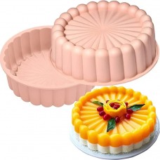 OEM Production 8-Inch Non-Stick Silicone Charlotte Cake Baking Pan