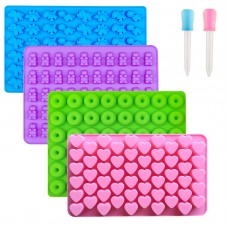 Wholesale BPA-Free Heart Shape Mini Dinosaur Silicone Candy Molds