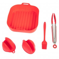 Wholesale BPA Free Personalized Reusable Silicone Square Air Fryer Liners