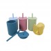 Create Personalized Reusable Kids Baby Training Tumbler BPA Free Silicone Travel Cup with Cat Straw by Kinshing – Safe & Durable Design