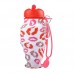 Create Unique Triple Silicone Collapsible Water Bottle with Straps for Presents by Kinshing – Safe & Durable Design