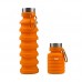 Custom Logo Eco-Friendly 550ml BPA Free Collapsible Sport Silicone Water Bottle by Kinshing – Safe & Durable Design