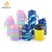 Customized Logo Outdoor Travel Foldable Collapsible Silicone Water Bottle by Kinshing – Safe & Durable Design
