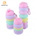 Customized Logo Outdoor Travel Foldable Collapsible Silicone Water Bottle by Kinshing – Safe & Durable Design