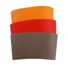 Customized Reusable Silicone Coffee Cup Holder for Anti-Slip Insulation