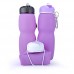 Factory Supply 700ml High Capacity Folding Biodegradable BPA Free Silicone Water Bottle by Kinshing – Safe & Durable Design