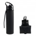 Factory Supply BPA Free 600ml Travel Silicone Collapsible Water Bottle by Kinshing – Safe & Durable Design