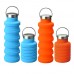 Factory Supply Customized Logo Printed Outdoor Foldable Silicone Bottle Cup by Kinshing – Safe & Durable Design