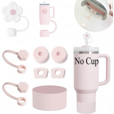 Factory Supply Food Grade Spill-Proof Stanley Tumblers Silicone Straw Cove