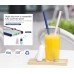 Factory Supply Reusable Silicone Boba Set Straws with Cleaning Brush by Kinshing – Safe & Durable Design