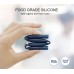 Factory Supply Reusable Silicone Boba Set Straws with Cleaning Brush by Kinshing – Safe & Durable Design