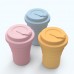 Factory Supply Travel Silicone Collapsible Coffee Cup with Lid and Straw by Kinshing – Safe & Durable Design