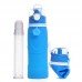 OEM 750ml Collapsible Sport Drinking Water Bottle with Carbon Filter by Kinshing – Safe & Durable Design