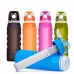 OEM 750ml Collapsible Sport Drinking Water Bottle with Carbon Filter by Kinshing – Safe & Durable Design