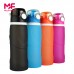 OEM 750ml Outdoor Collapsible Portable Sports Silicone Water Bottle by Kinshing – Safe & Durable Design