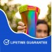 OEM BPA Free Parties Sports Outdoors Reusable 16oz Silicone Pint Glass Cups by Kinshing – Safe & Durable Design