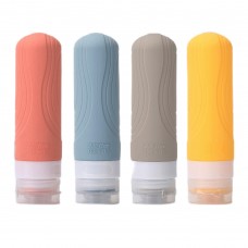 OEM BPA Free Squeezable Shampoo Body Wash Dispensing Silicone Travel Bottles