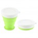 OEM Custom Collapsible Silicone Travel Foldable Cup With Lid by Kinshing – Safe & Durable Design