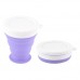 OEM Custom Collapsible Silicone Travel Foldable Cup With Lid by Kinshing – Safe & Durable Design