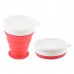 OEM Custom Collapsible Silicone Travel Foldable Cup With Lid by Kinshing – Safe & Durable Design