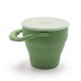 OEM Custom Logo Reusable Heat-Resistant Home Office Silicone Coffee Cup by Kinshing – Safe & Durable Design
