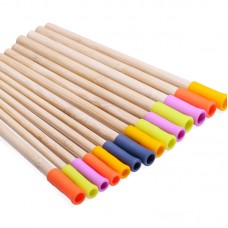 OEM Eco-Friendly Collapsible Reusable Bamboo Silicone Drinking Straws