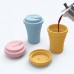 OEM Food Grade Convenient Travel Collapsible Silicone Coffee Cup by Kinshing – Safe & Durable Design