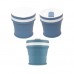 OEM Portable Collapsible BPA Free Pocket-Sized Silicone Coffee Camping Mug with Lid by Kinshing – Safe & Durable Design