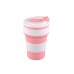 OEM Portable Reusable BPA Free Collapsible Silicone Travel Cup by Kinshing – Safe & Durable Design