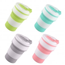 OEM Portable Reusable BPA Free Collapsible Silicone Travel Cup