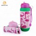 OEM Private Label Popular Printed Crystal Adults Silicone Foldable Water Bottle by Kinshing – Safe & Durable Design