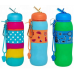 OEM Private Label Popular Printed Crystal Adults Silicone Foldable Water Bottle by Kinshing – Safe & Durable Design