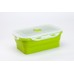 Bulk Wholesale Reusable Folding Collapsible Silicone Lunch Storage Container by Kinshing–Reusable and Leakproof