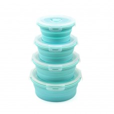 Custom Design Personalized BPA-Free Silicone Round Food Storage Container