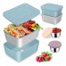 Custom High-Quality Food Grade Kids Square Silicone Foldable Lunch Box by Kinshing–Reusable and Leakproof