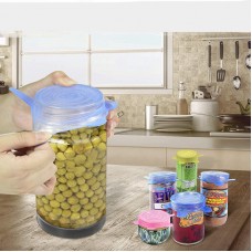 Custom Logo Small Bowls Jars Reusable Silicone Stretch Lids for Containers Cups