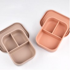 Custom Personalized Food Grade Microwave Safe Silicone Lunch Snack Box