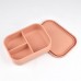 Custom Personalized Food Grade Microwave Safe Silicone Lunch Snack Box by Kinshing–Reusable and Leakproof