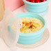 Customized 4 Pcs Sandwich Silicone Collapsible Storage Box with Lid by Kinshing–Reusable and Leakproof