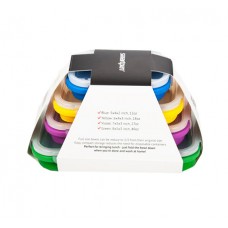 Customized BPA Free Collapsible 4 Pcs Reusable Silicone Folding Lunch Box