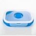 Customized BPA Free Collapsible 4 Pcs Reusable Silicone Folding Lunch Box by Kinshing–Reusable and Leakproof