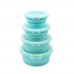 Customized Dishwasher Safe BPA-Free Round Silicone Lunch Collapsible Food Storage by Kinshing–Reusable and Leakproof