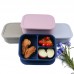 Customized Eco-Friendly 4 in 1 Reusable Collapsible Kids Silicone Lunch Meal Storage Container by Kinshing–Reusable and Leakproof