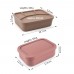 Customized Eco-Friendly School Kids 4-Compartment Silicone Lunch Box with Lid by Kinshing–Reusable and Leakproof