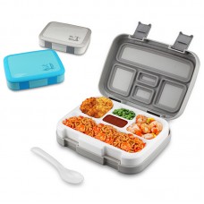 Customized Toddler School 5-Compartment Lunch Box with Spoon